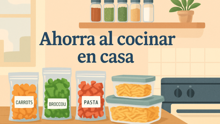 Cómo ahorrar dinero al cocinar en casa: trucos y planificación fáciles